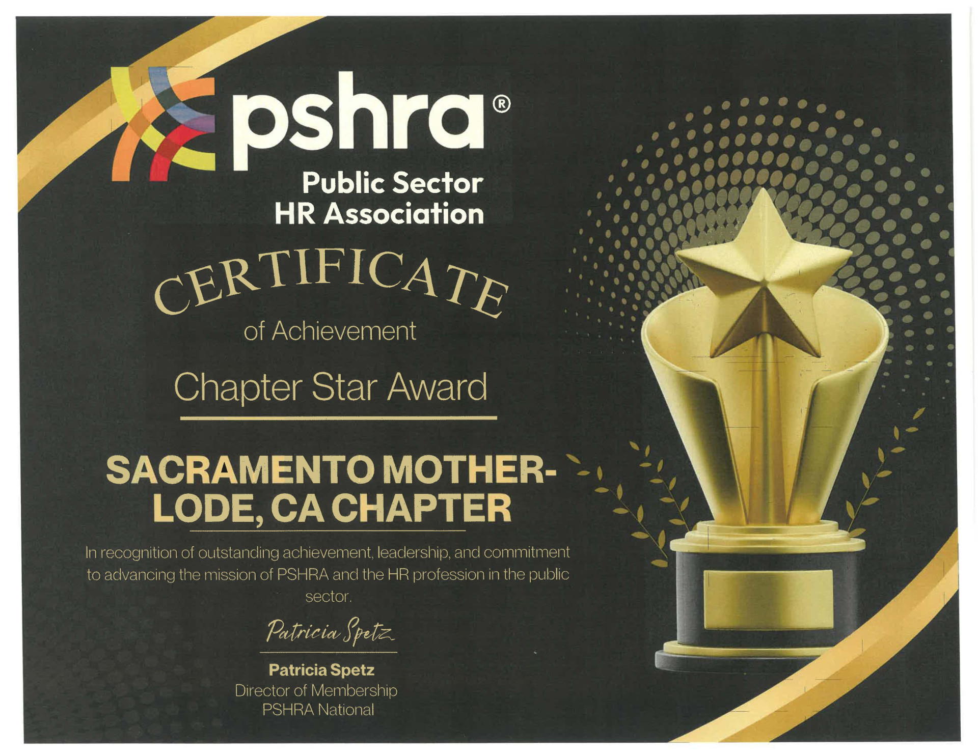 2025 Star Chapter Award
